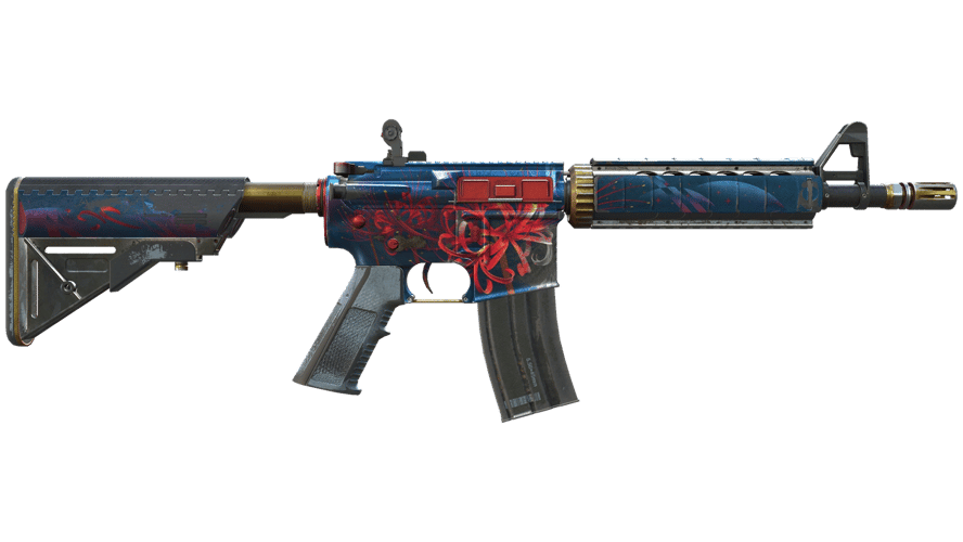 M4A4 | Spider Lily (Battle-Scarred)