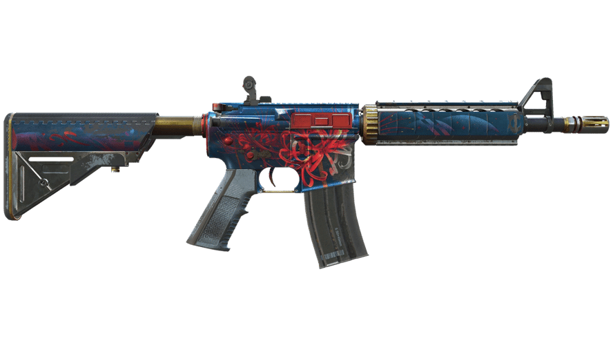 M4A4 | Spider Lily (Battle-Scarred)