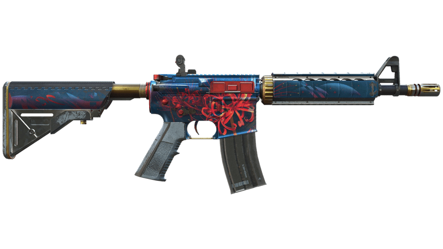 M4A4 | Spider Lily (Battle-Scarred)