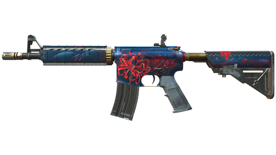 M4A4 | Spider Lily (Battle-Scarred)