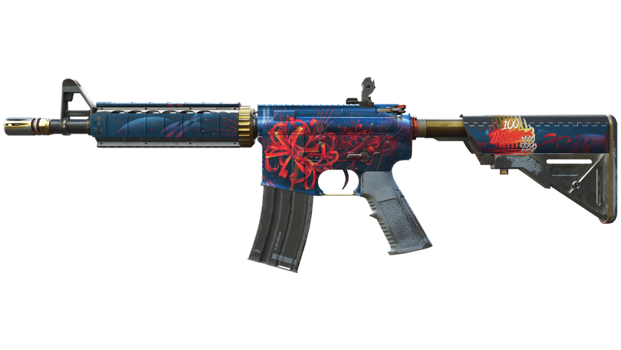 M4A4 | Spider Lily (Well-Worn)