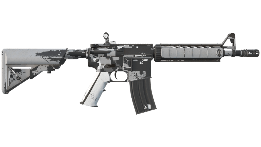 M4A4 | Пиксельный камуфляж «Город» (Немного поношенное)