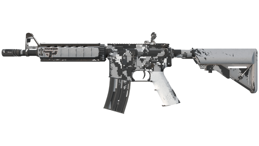 M4A4 | Пиксельный камуфляж «Город» (Немного поношенное)