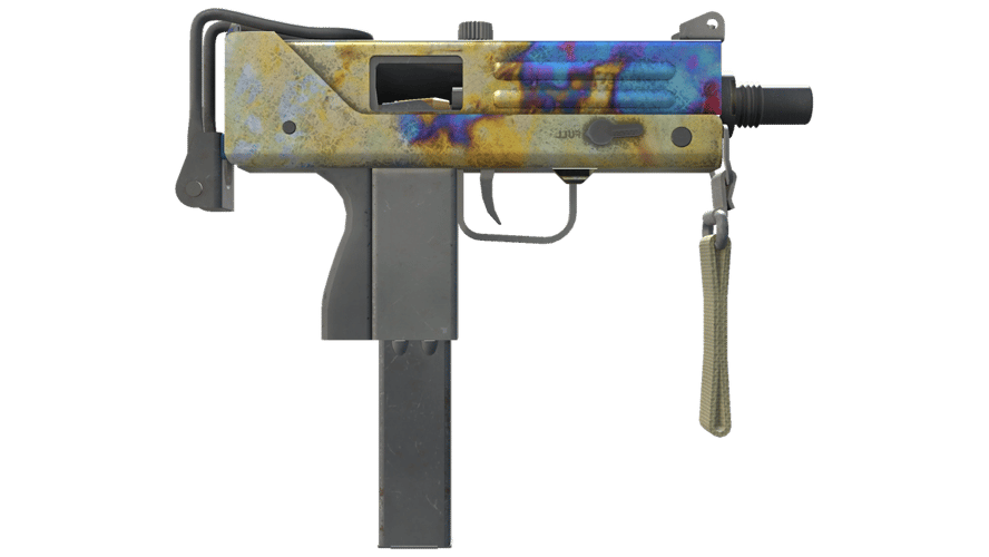 MAC-10 | Case Hardened (Well-Worn)