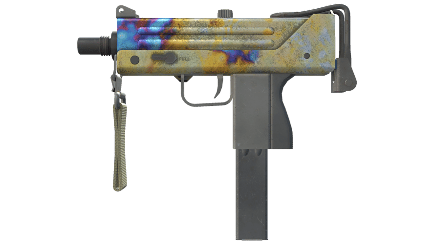 MAC-10 | Case Hardened (Well-Worn)