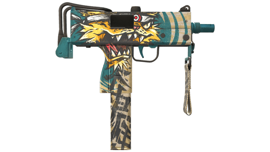 MAC-10 | Cat Fight (Well-Worn)