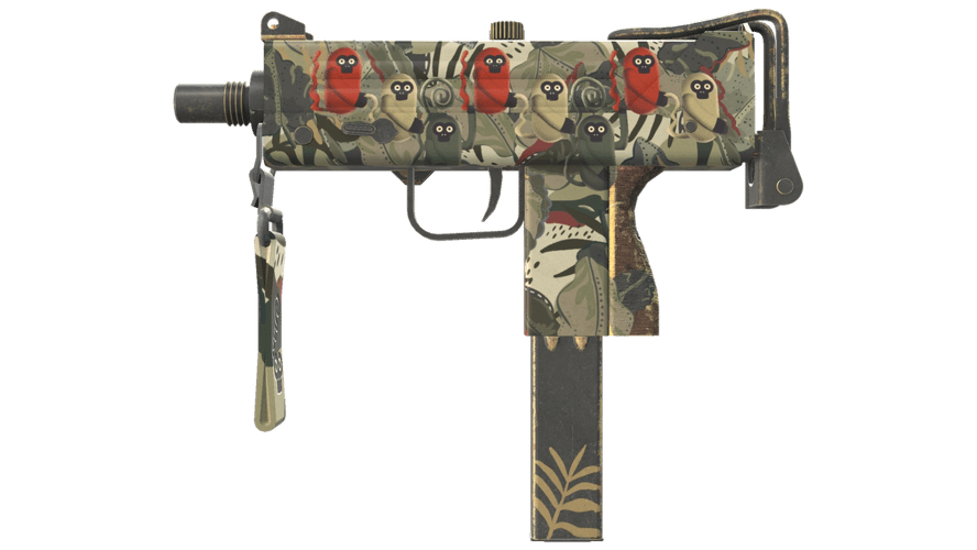 MAC-10 | Monkeyflage (Minimal Wear)