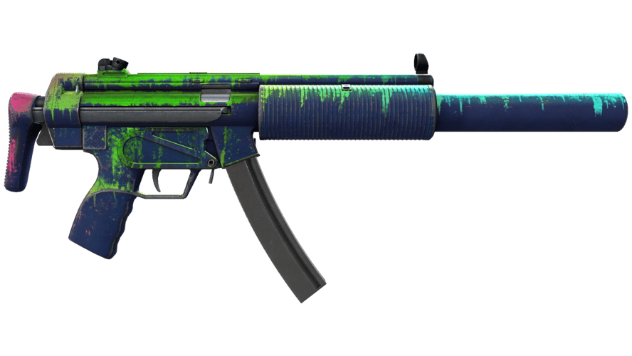 MP5-SD | Phosphor (Battle-Scarred)