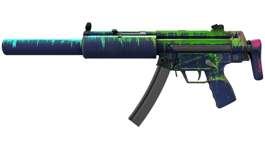 MP5-SD | Phosphor (Battle-Scarred)