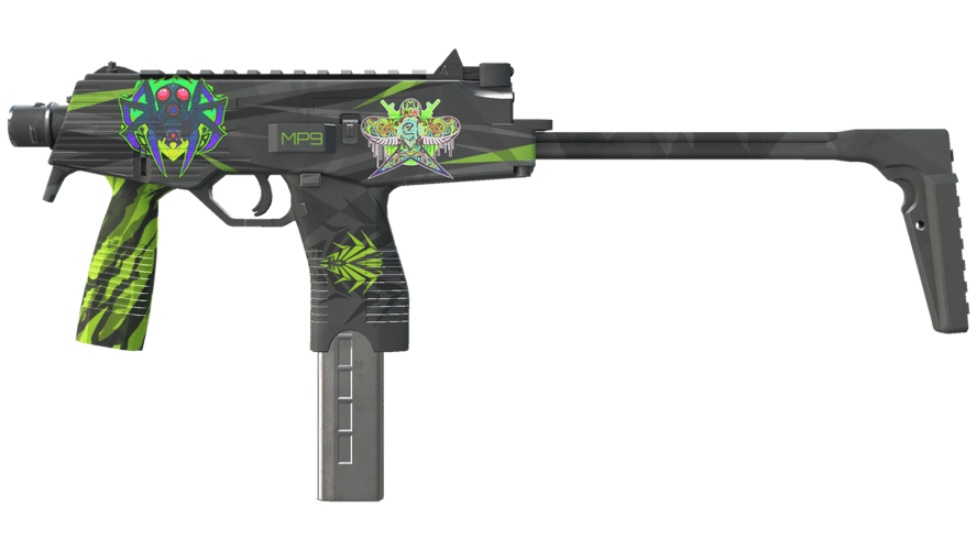 MP9 | Deadly Poison (Minimal Wear)
