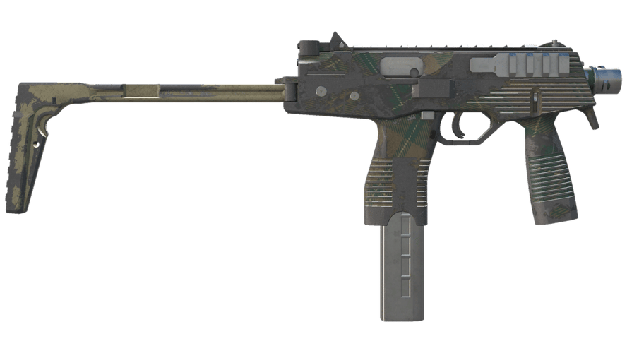 MP9 | Green Plaid (Battle-Scarred)