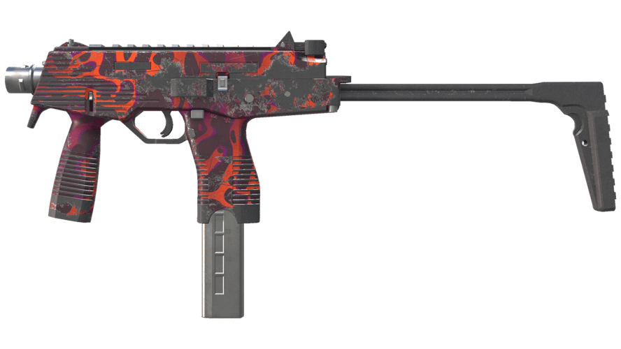 MP9 | Ruby Poison Dart (Well-Worn)