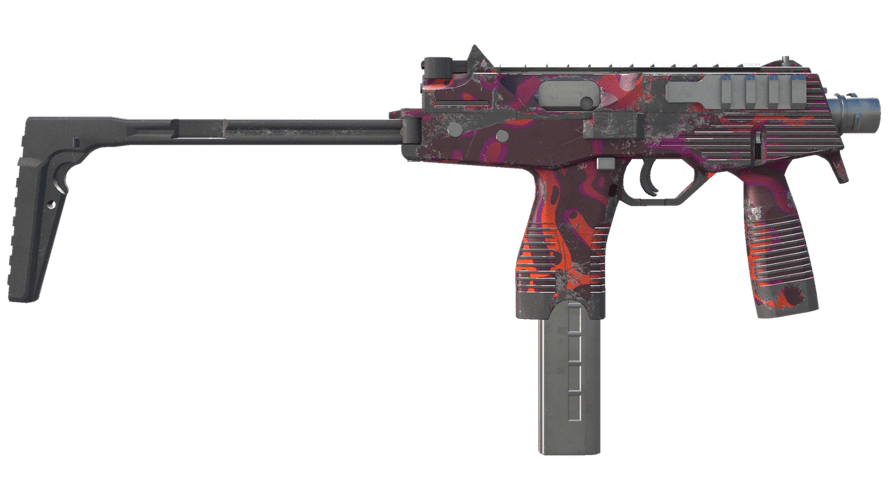 MP9 | Ruby Poison Dart (Well-Worn)