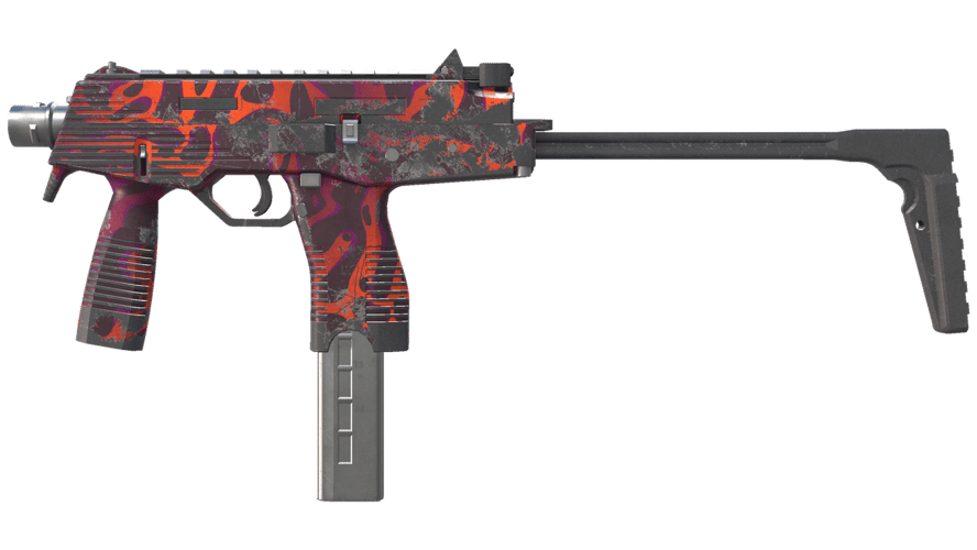 MP9 | Ruby Poison Dart (Well-Worn)