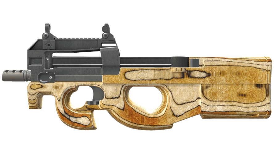 P90 | Резной приклад (После полевых испытаний)