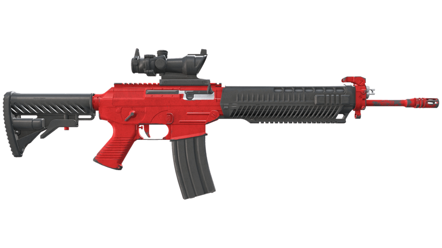 SG 553 | Candy Apple (Well-Worn)