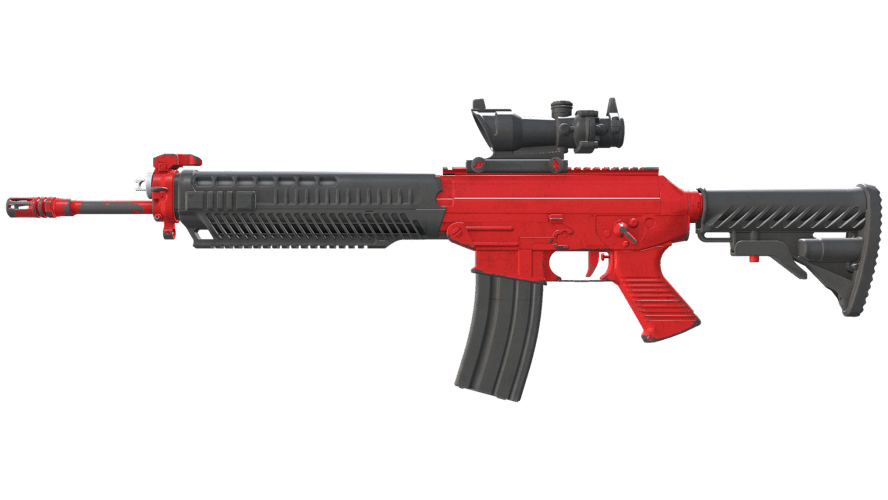 SG 553 | Candy Apple (Well-Worn)