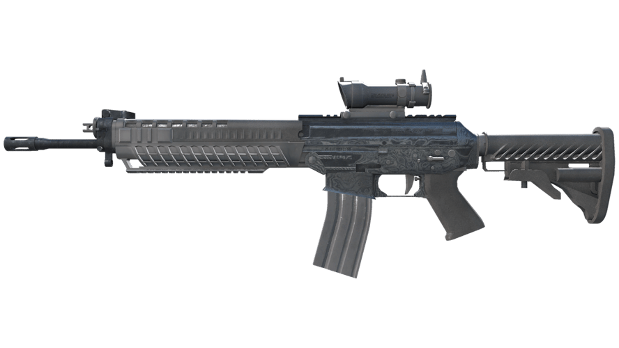 SG 553 | Damascus Steel (Battle-Scarred)
