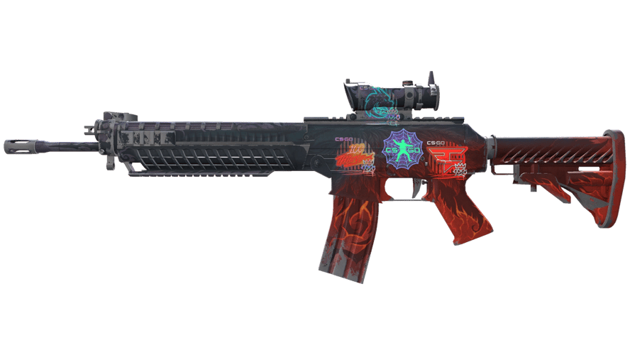 SG 553 | Darkwing (Battle-Scarred)