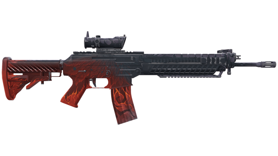 SG 553 | Darkwing (Well-Worn)