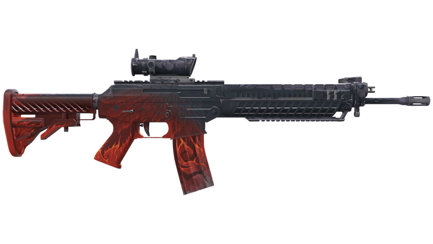 SG 553 | Darkwing (Well-Worn)