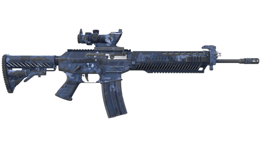 SG 553 | Night Camo (Well-Worn)