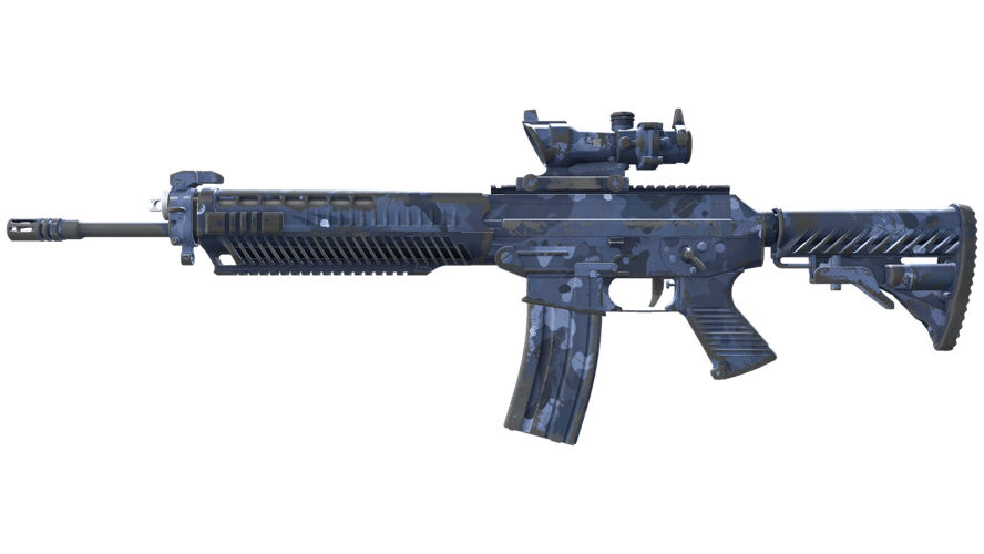 SG 553 | Night Camo (Well-Worn)