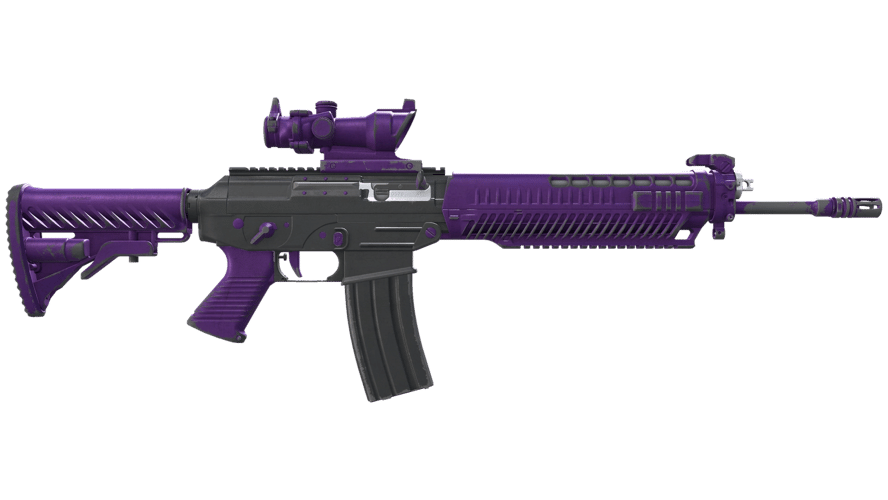 SG 553 | Ultraviolet (Battle-Scarred)