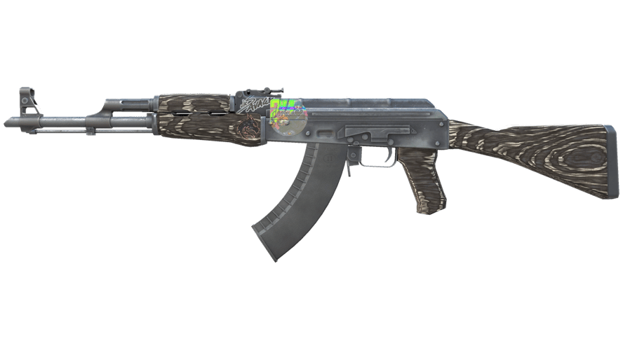 Souvenir AK-47 | Black Laminate (Battle-Scarred)