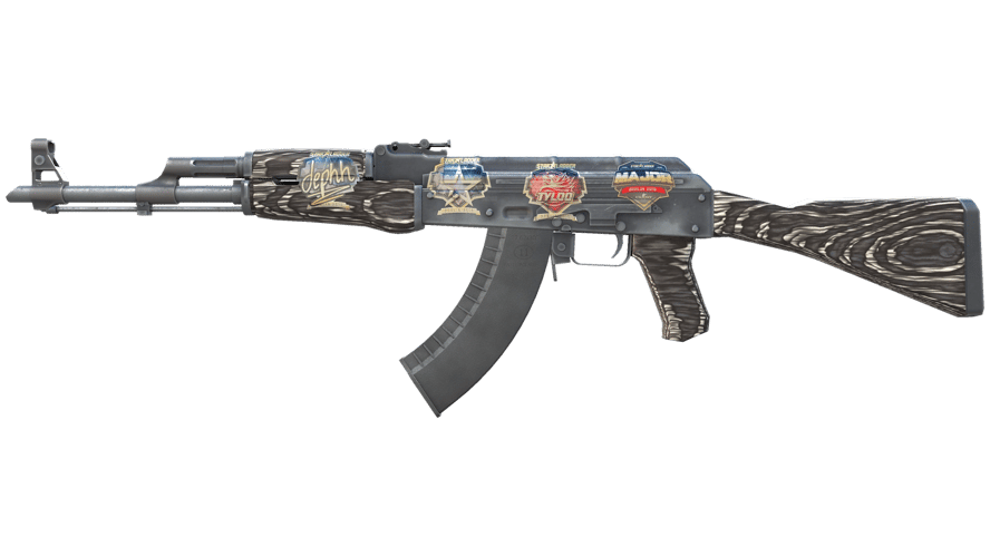 Souvenir AK-47 | Black Laminate (Minimal Wear)