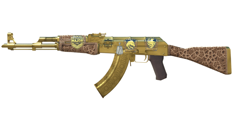 Souvenir AK-47 | Gold Arabesque (Factory New)