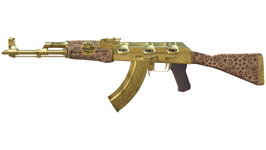 Souvenir AK-47 | Gold Arabesque (Factory New)