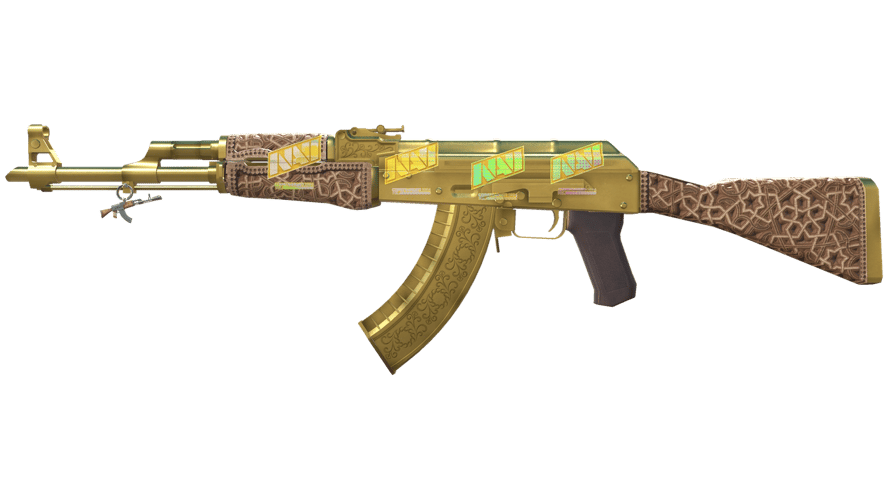 Souvenir AK-47 | Gold Arabesque (Factory New)