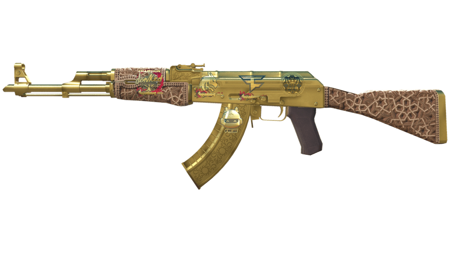 Souvenir AK-47 | Gold Arabesque (Factory New)