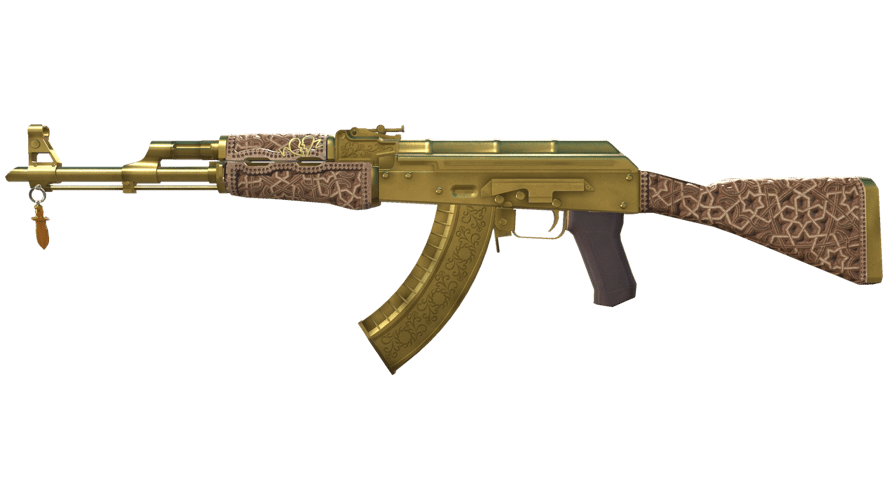Souvenir AK-47 | Gold Arabesque (Field-Tested)
