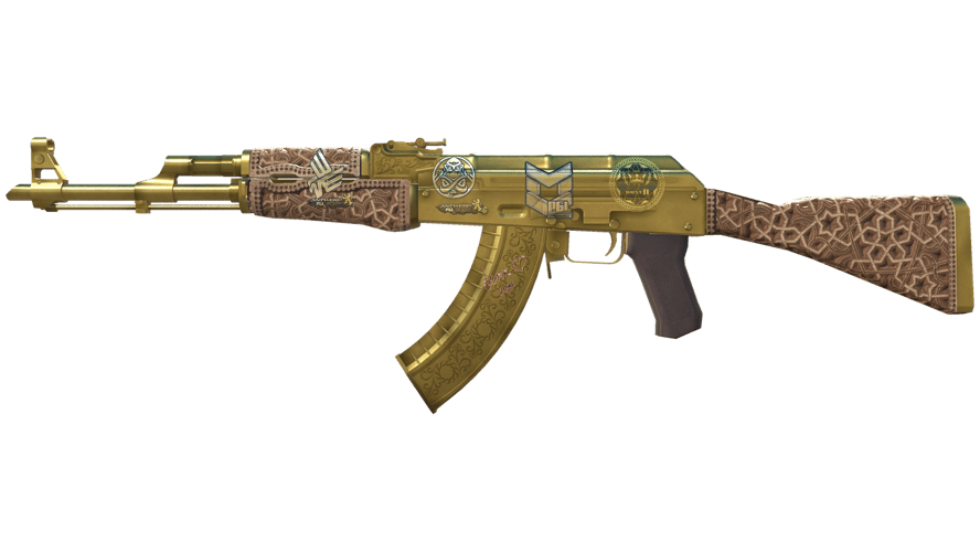Souvenir AK-47 | Gold Arabesque (Field-Tested)