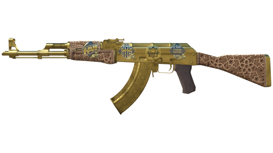 Souvenir AK-47 | Gold Arabesque (Field-Tested)