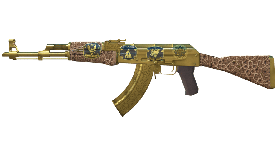Souvenir AK-47 | Gold Arabesque (Field-Tested)