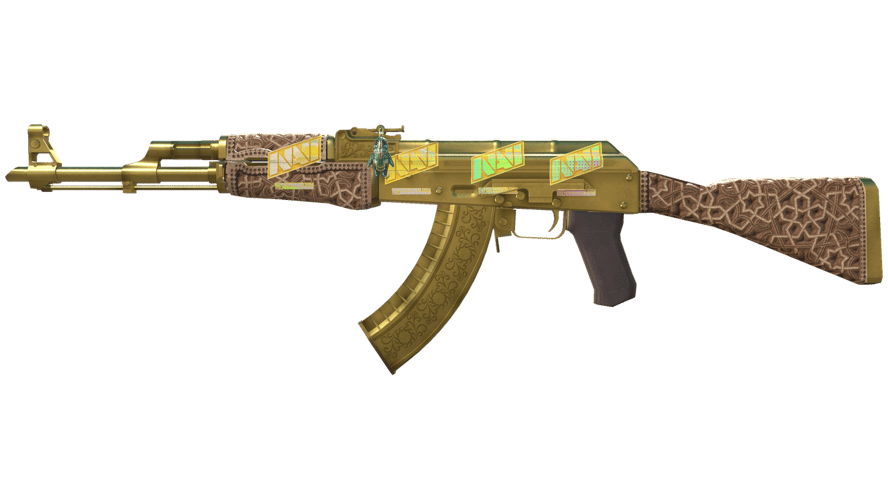 Souvenir AK-47 | Gold Arabesque (Field-Tested)