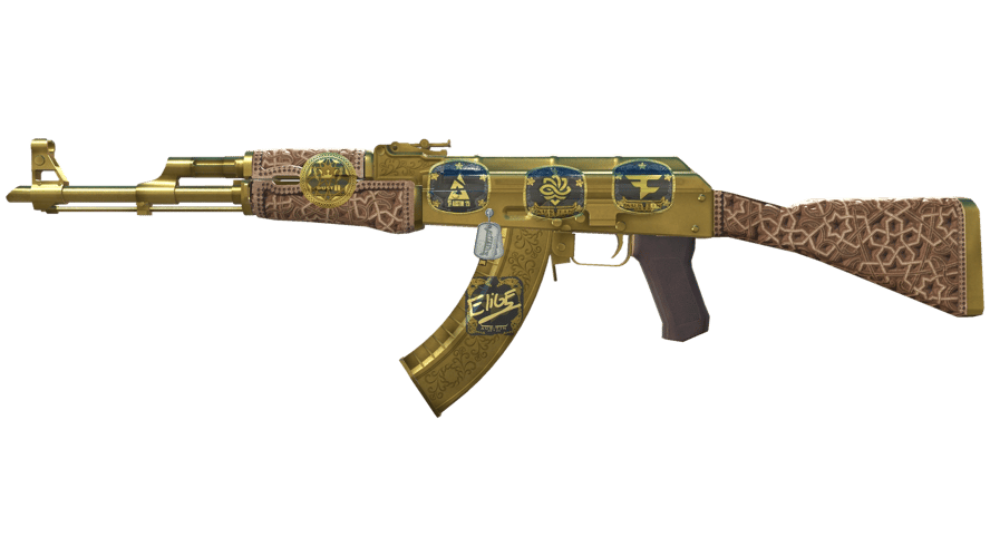 Souvenir AK-47 | Gold Arabesque (Field-Tested)
