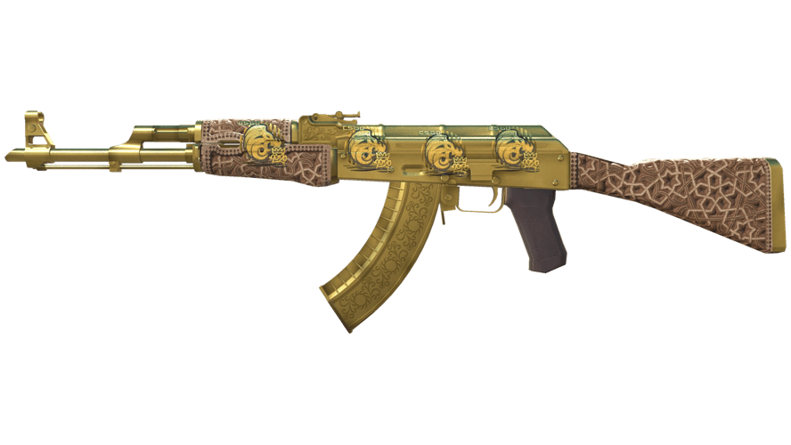 Souvenir AK-47 | Gold Arabesque (Minimal Wear)
