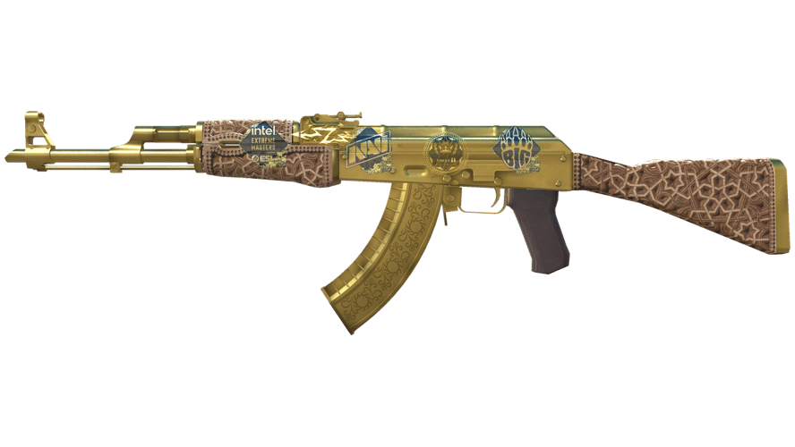 Souvenir AK-47 | Gold Arabesque (Minimal Wear)