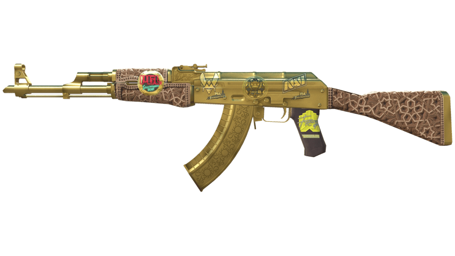 Souvenir AK-47 | Gold Arabesque (Minimal Wear)