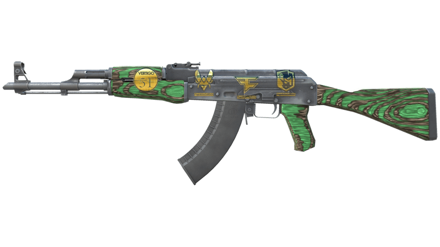 Souvenir AK-47 | Green Laminate (Minimal Wear)