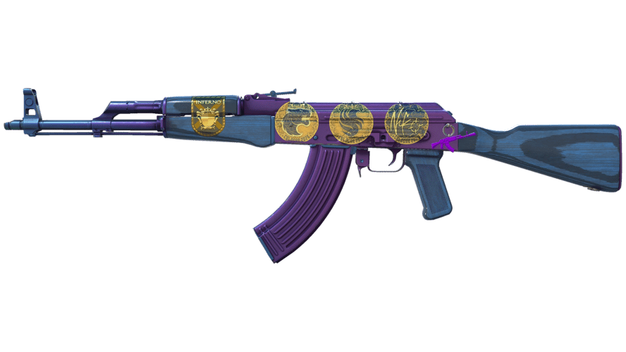 Souvenir AK-47 | Midnight Laminate (Minimal Wear)
