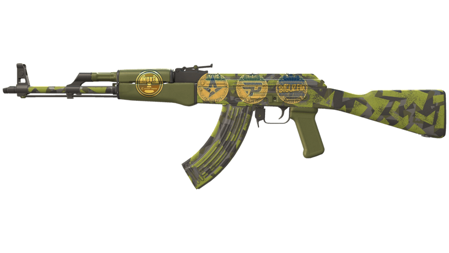 Souvenir AK-47 | Olive Polycam (Factory New)