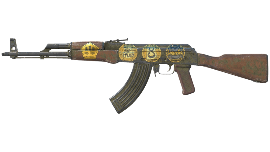 Souvenir AK-47 | Safari Mesh (Battle-Scarred)