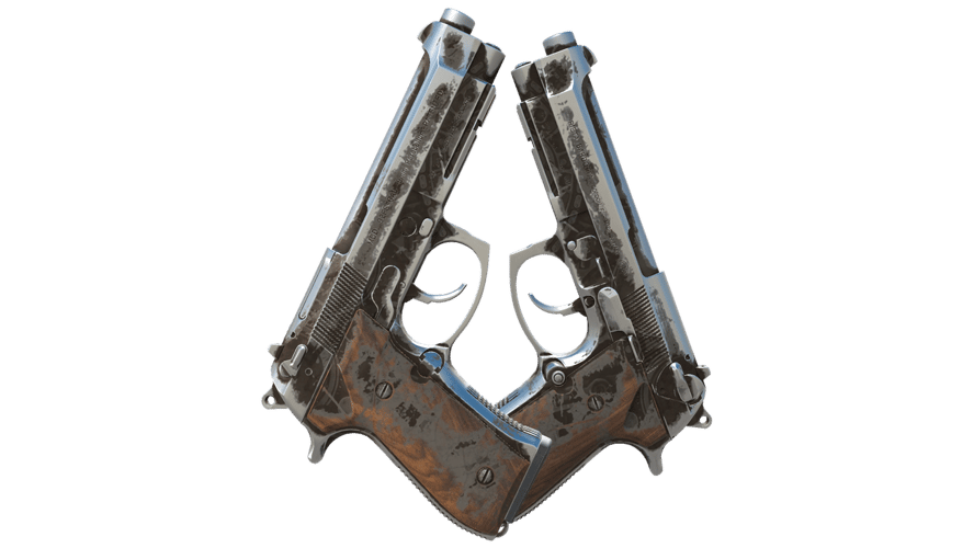Souvenir Dual Berettas | Oil Change (Battle-Scarred)