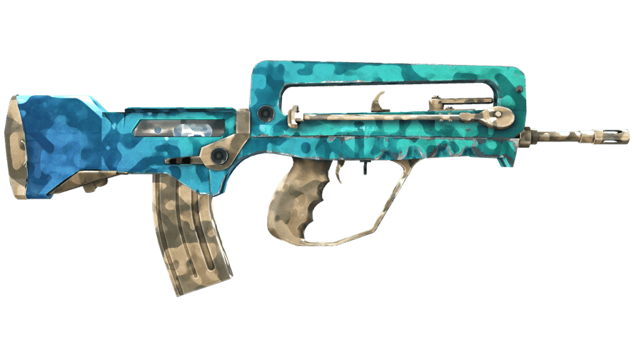 Сувенирный FAMAS | Воды Нефтиды (Закалённое в боях)