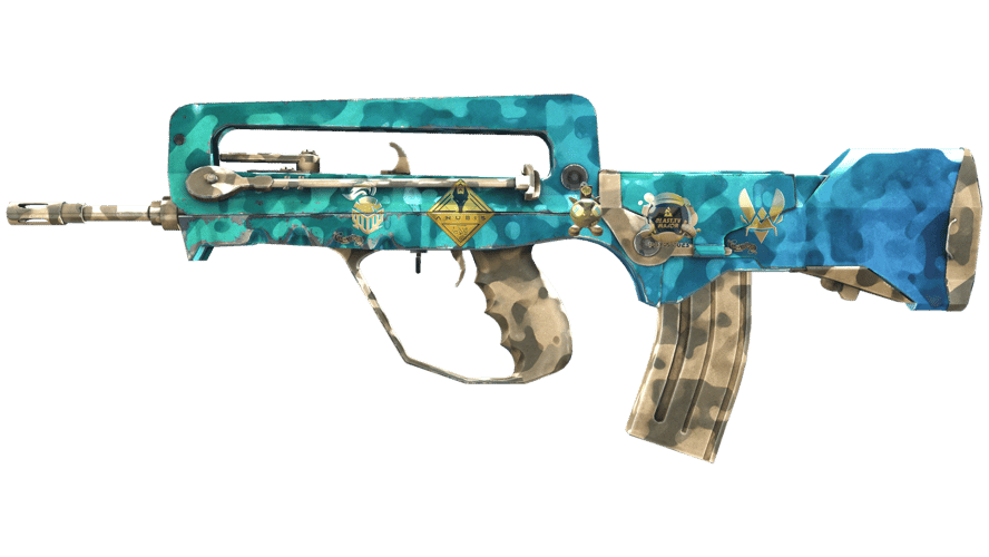 Сувенирный FAMAS | Воды Нефтиды (Закалённое в боях)